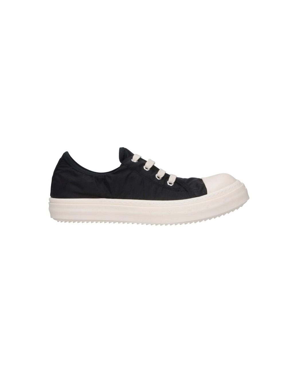 Rick Owens Black Low-Top Sneakers for men