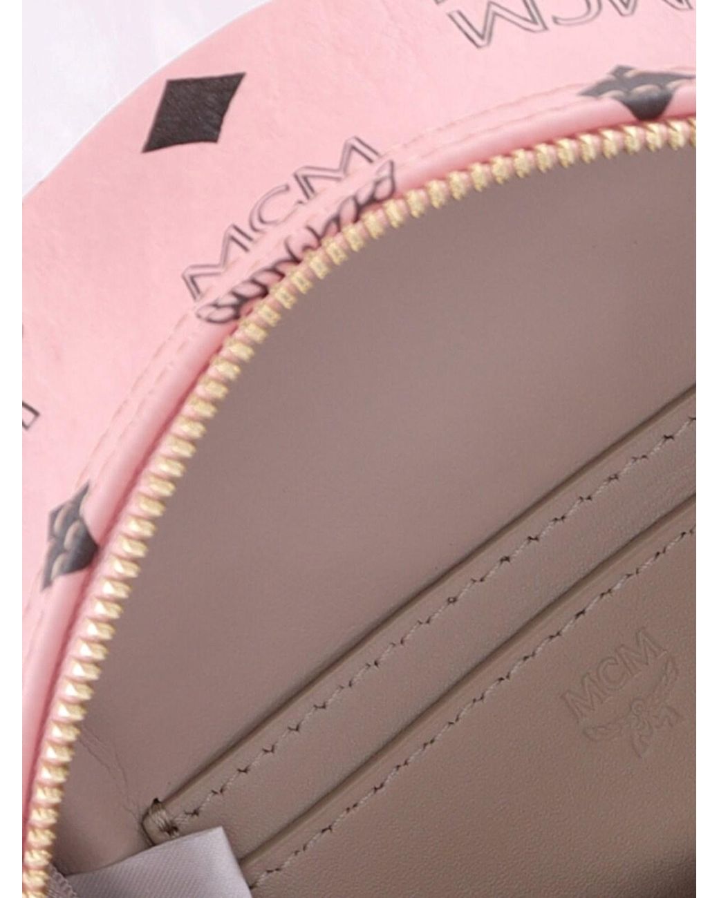 MCM Pink Mini Monogram Backpack for men