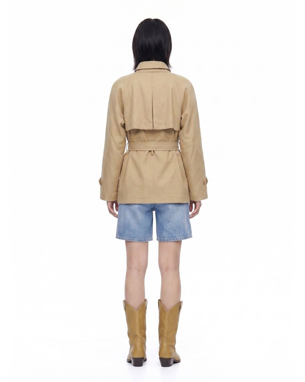 Frankie Shop Natural Kelia Padded Utility Jacket