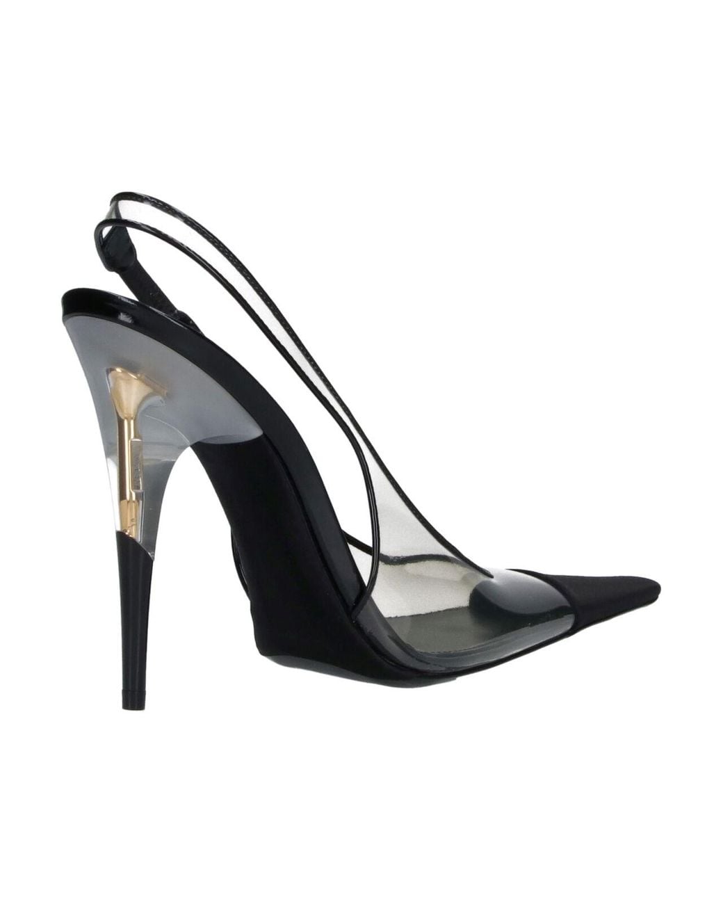 Saint Laurent Metallic Slingback Pumps “Romy”