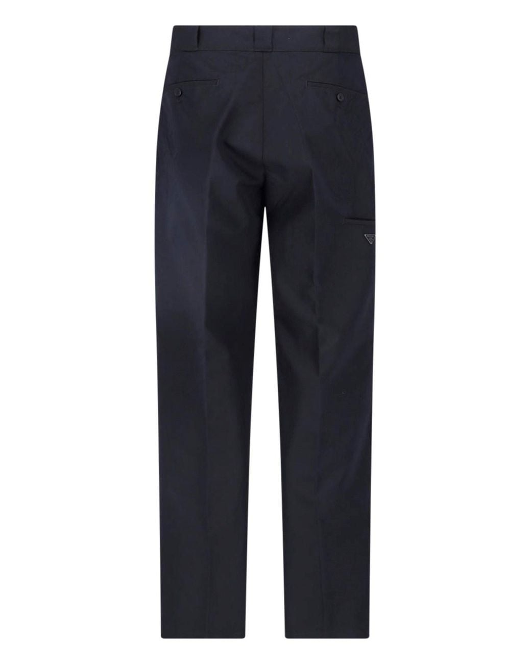 Prada Blue Logo Pants for men