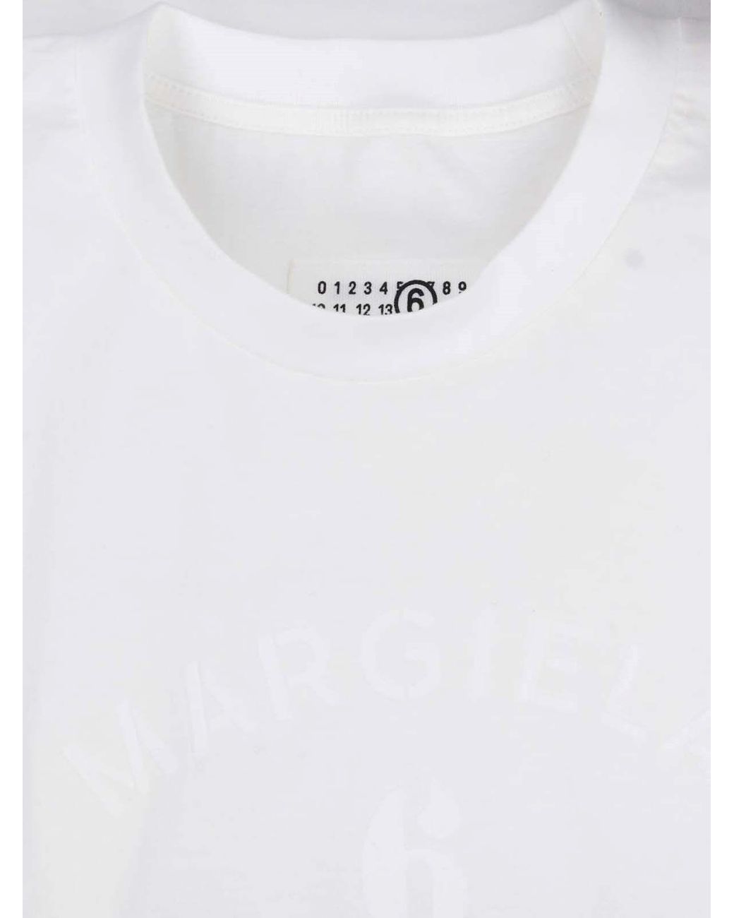 MM6 by Maison Margiela White Classic T-Shirt