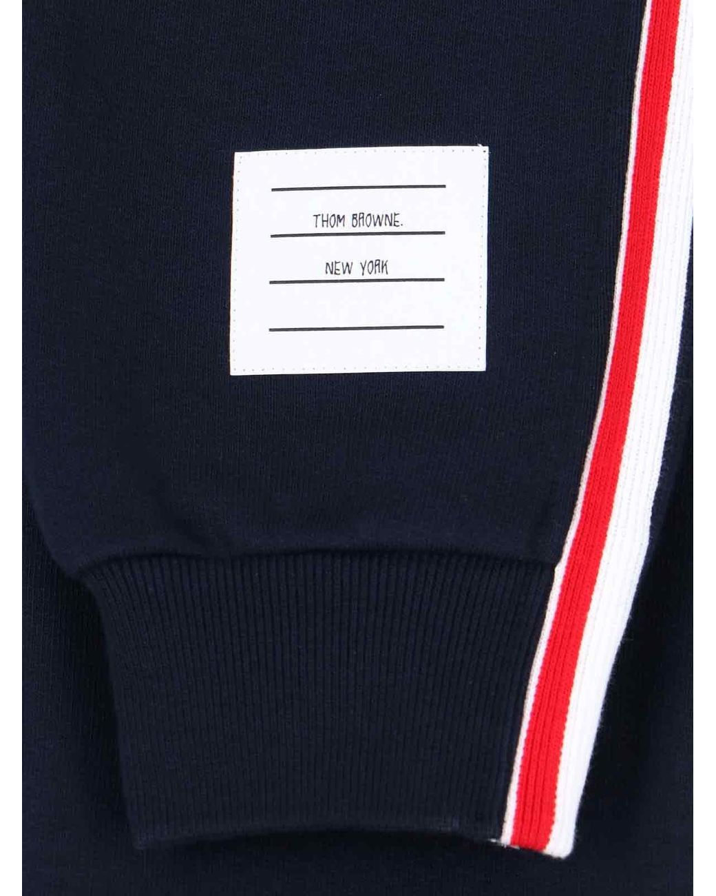 Thom Browne Blue Striped Drawstring Jogger Pants