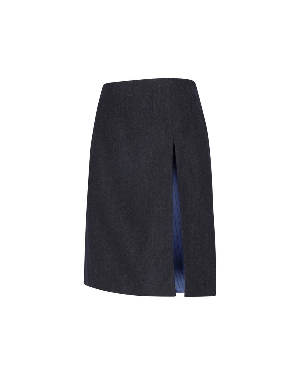 Gucci Blue Wool Mini Skirt