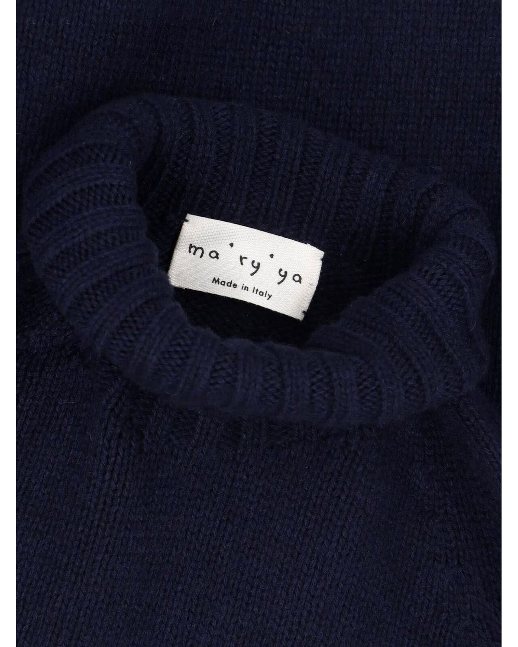 Ma'ry'ya Blue Cashmere And Virgin Wool Sweater