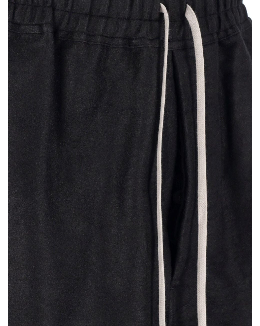 Rick Owens Black Shorts “Faun” for men