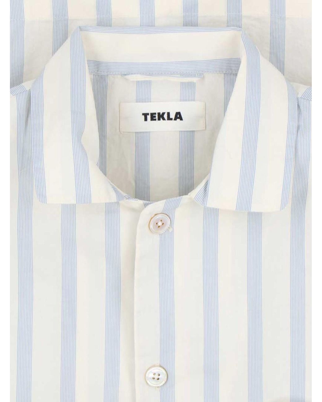 Tekla White Pajama Shirt