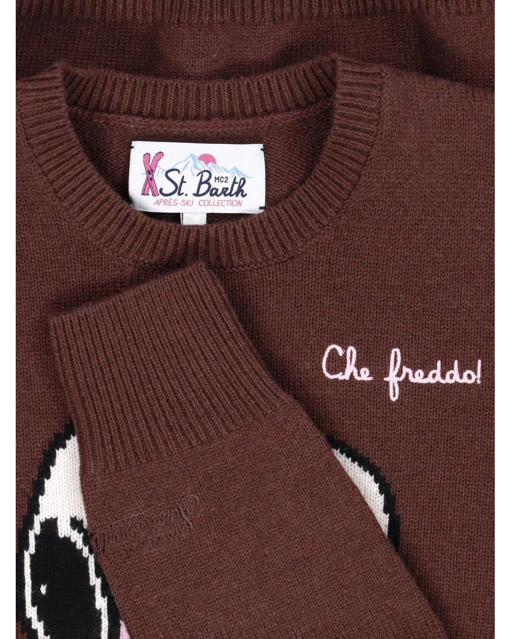 Mc2 Saint Barth Brown Sweater “New Queen Snoopy”