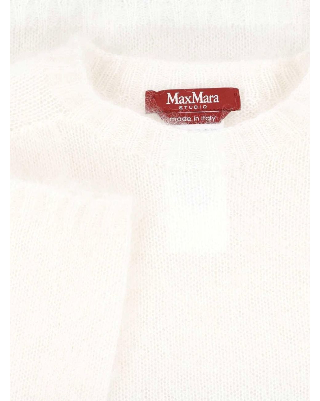 Max Mara White Sweater “Aceto”