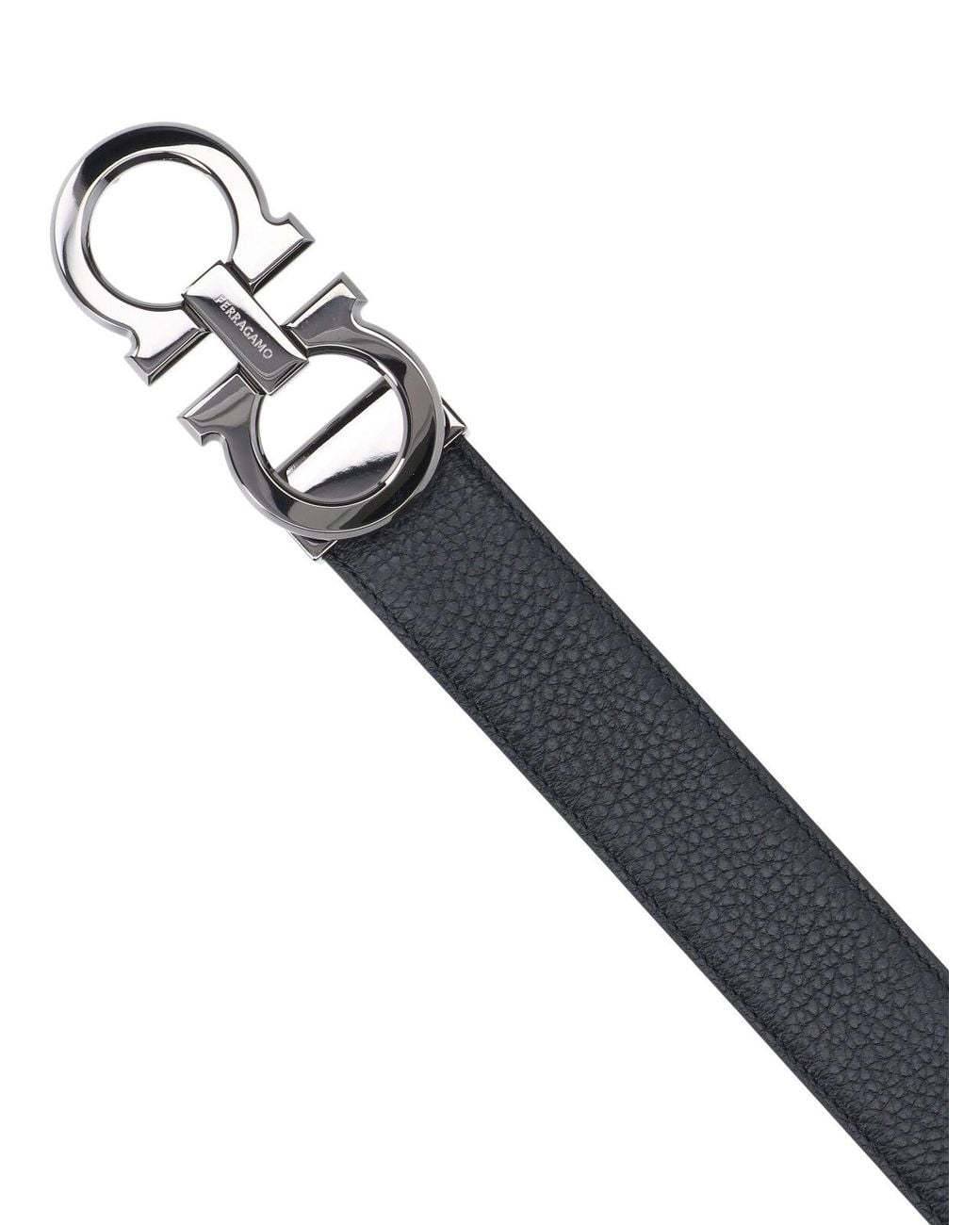 Ferragamo Black 'Reversible Gancini' Belt for men