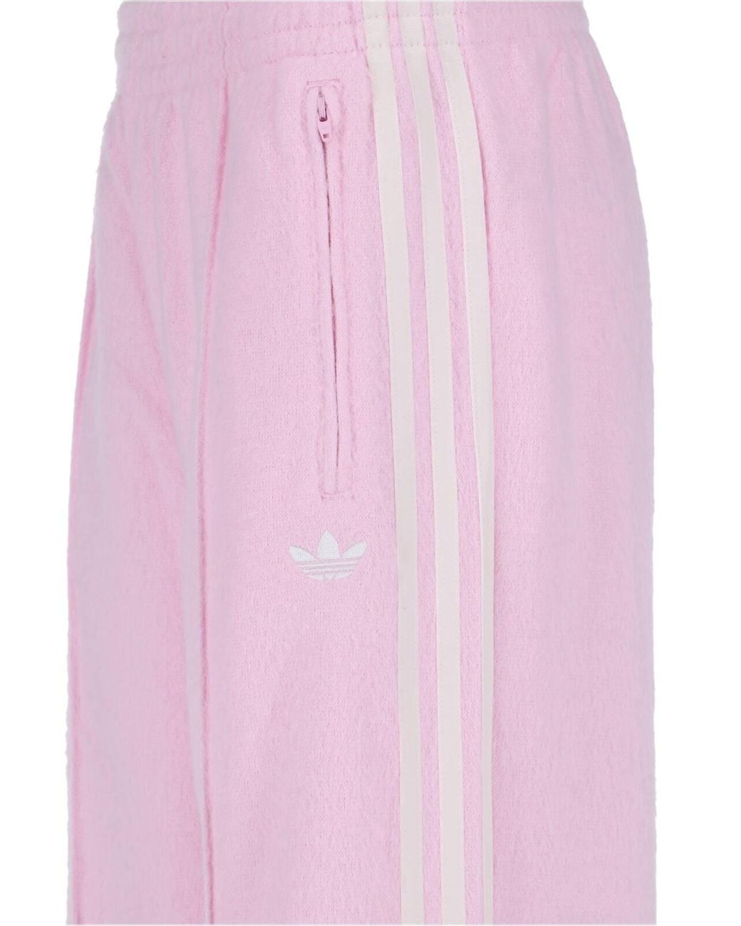 Adidas Pink Wide-Leg Track Pants