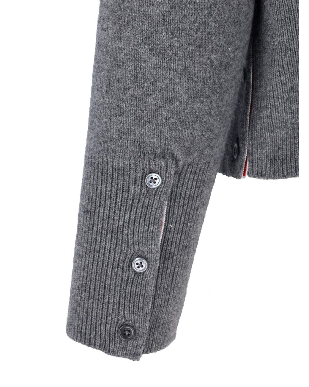 Thom Browne Gray Hector Wool Sweater for men