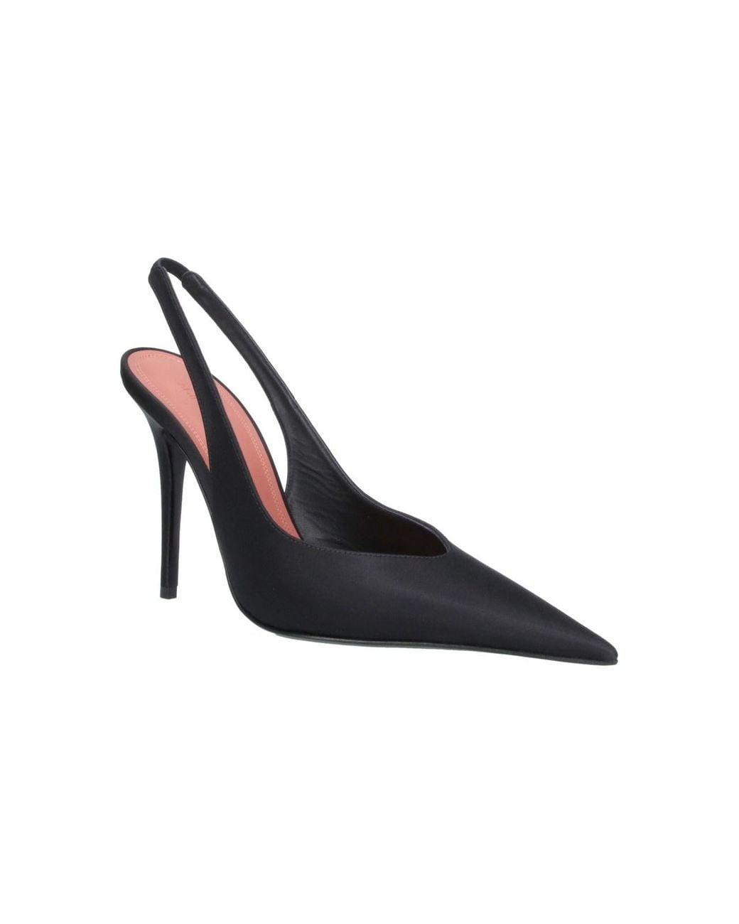 AMINA MUADDI Black Pointed Toe Slingback Pump