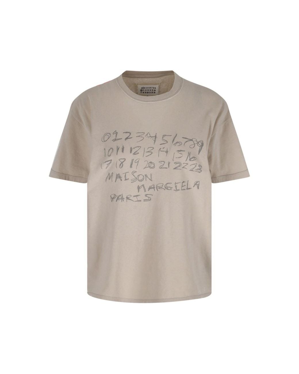 Maison Margiela Gray Numeric T-Shirt