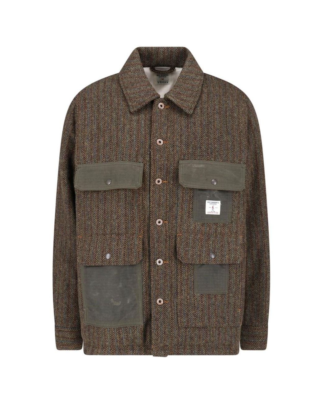 Roy Rogers Brown Button Jacket for men