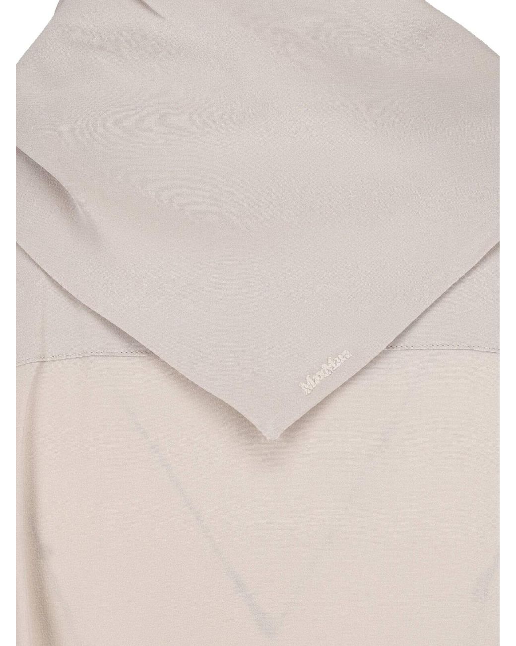Max Mara Natural Silk Shirt With Scarf