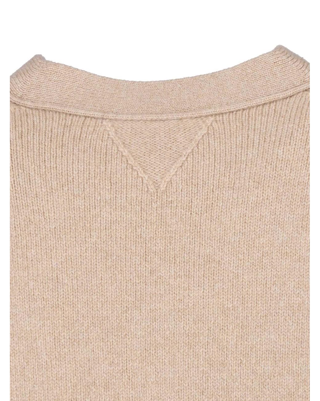 Bottega Veneta Natural Cashmere Cardigan