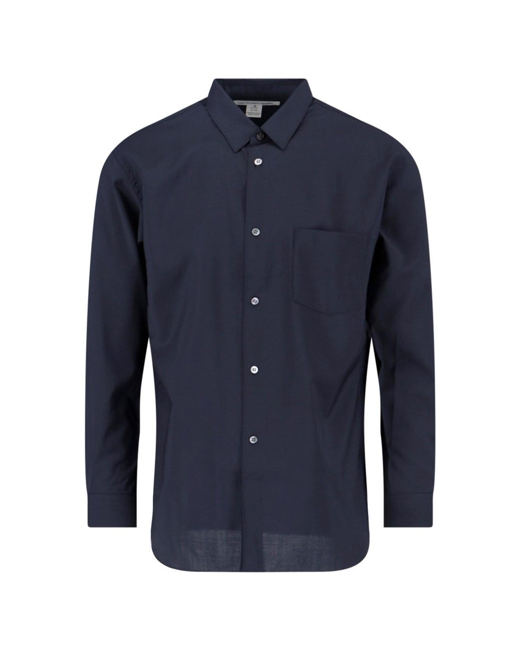 Comme des Garçons Blue Classic Wool Shirt for men
