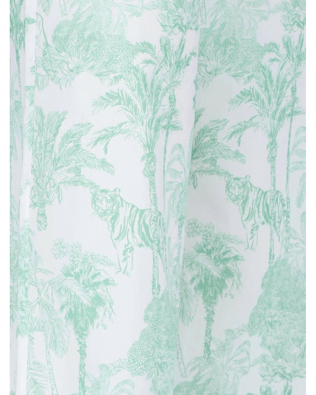 Mc2 Saint Barth Blue Printed Wide-Leg Pants