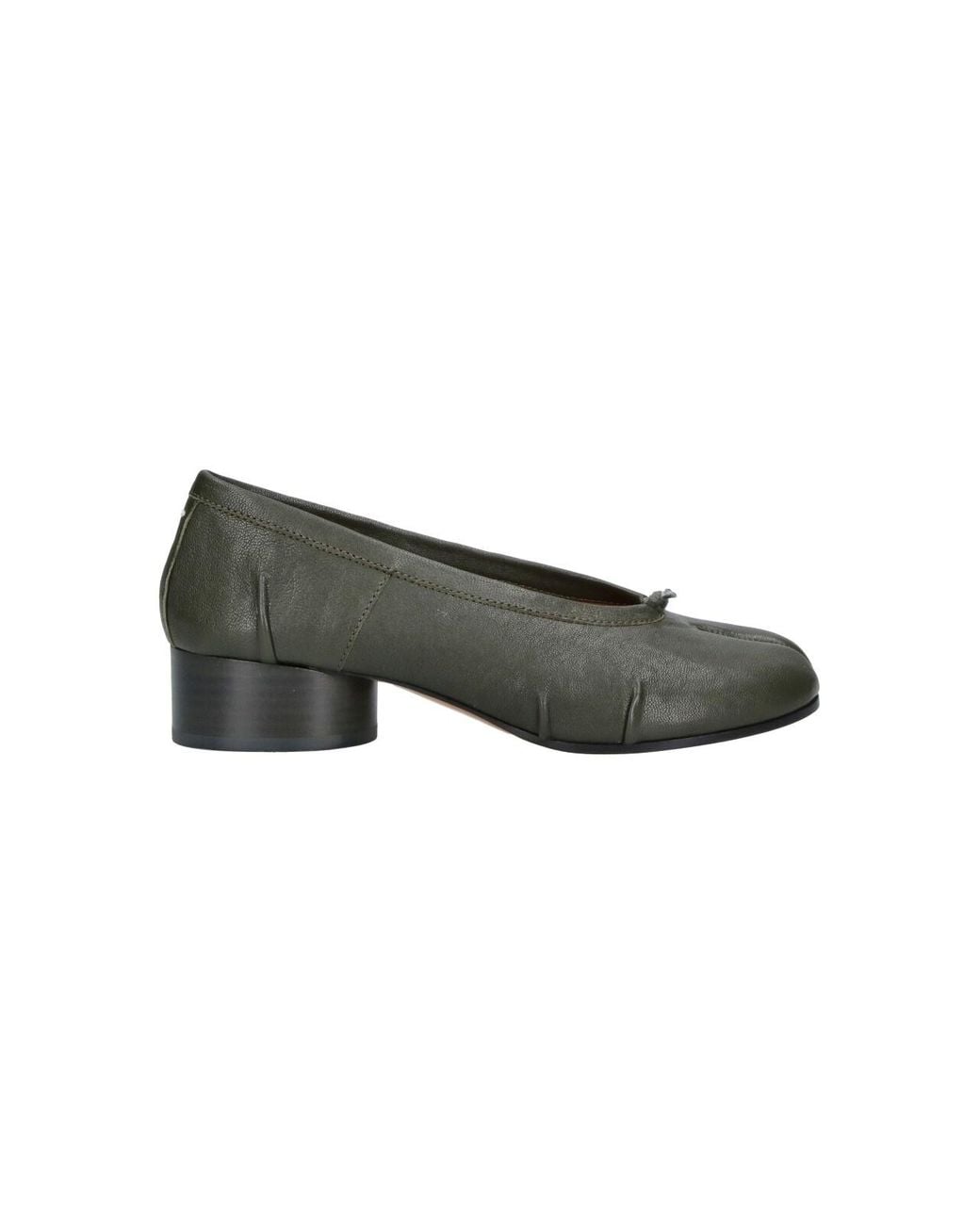 Maison Margiela Green Ballet Flats “Tabi”