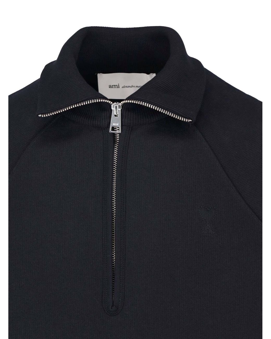 AMI Blue Logo Sweatshirt for men