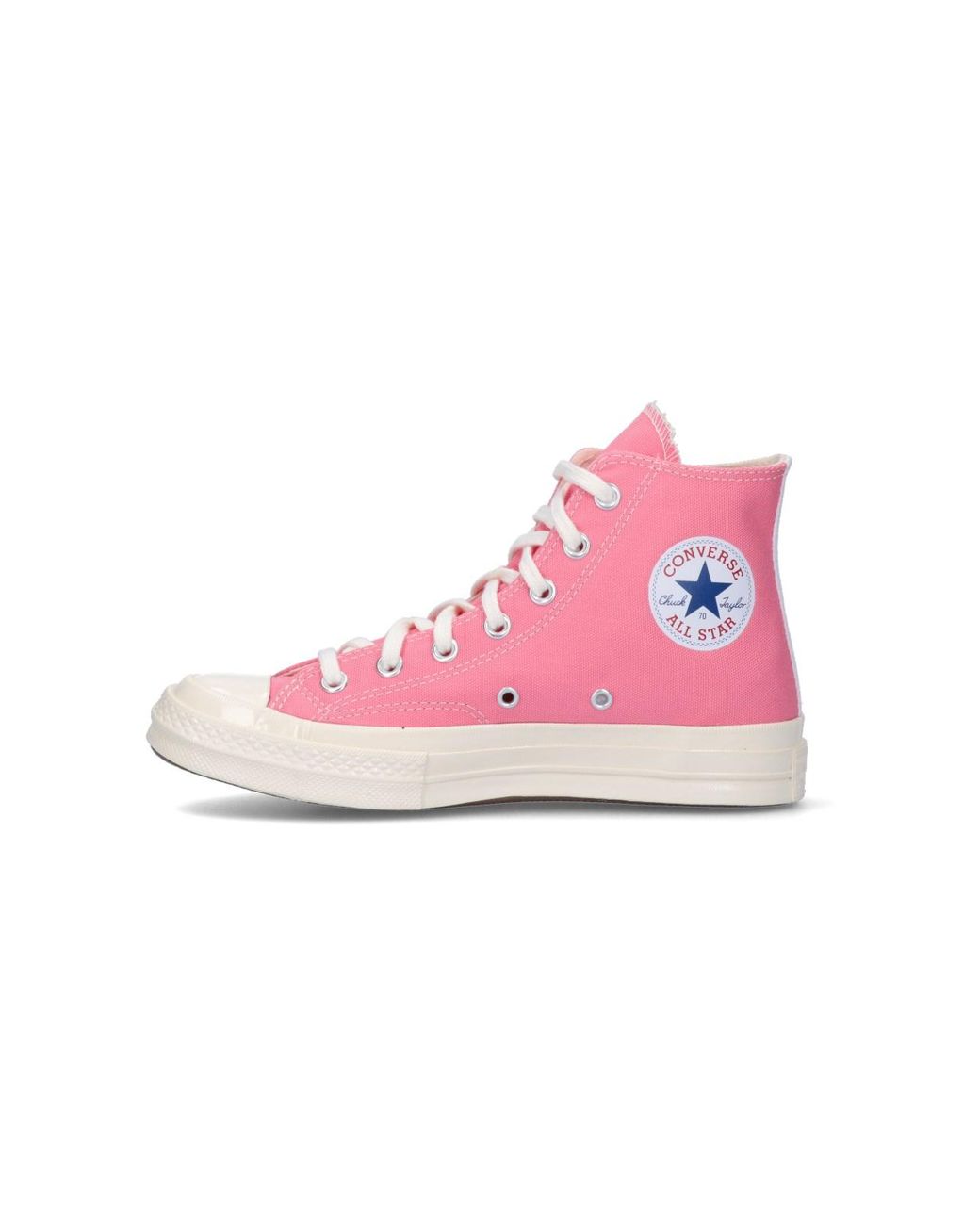 COMME DES GARÇONS PLAY Pink "Converse Chuck 70" High Top Sneakers