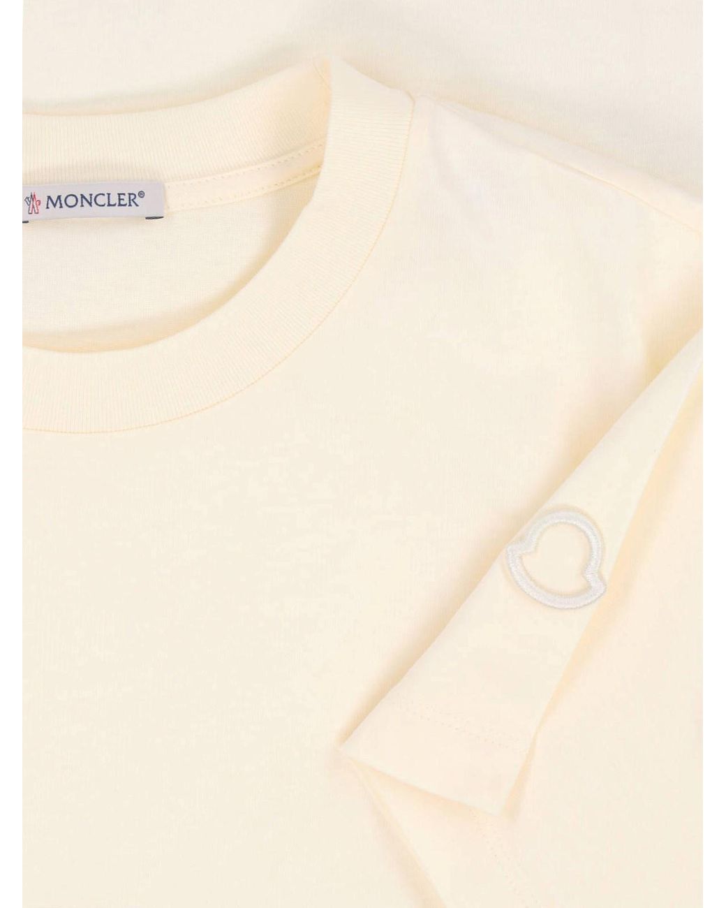 Moncler White Short-Sleeve Crewneck T-Shirt