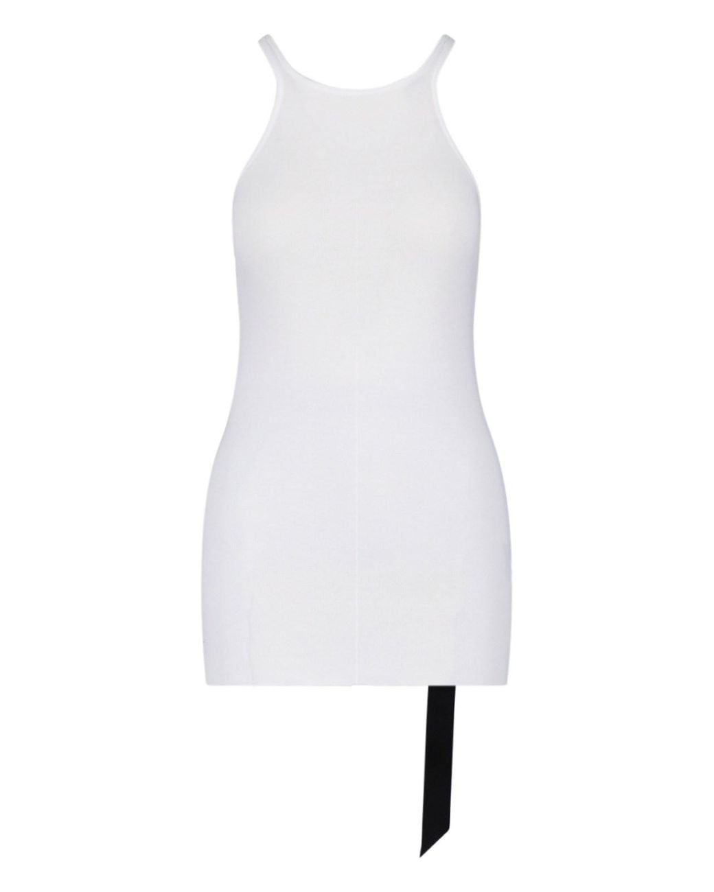 Rick Owens White Cotton "Racer" Tank Top