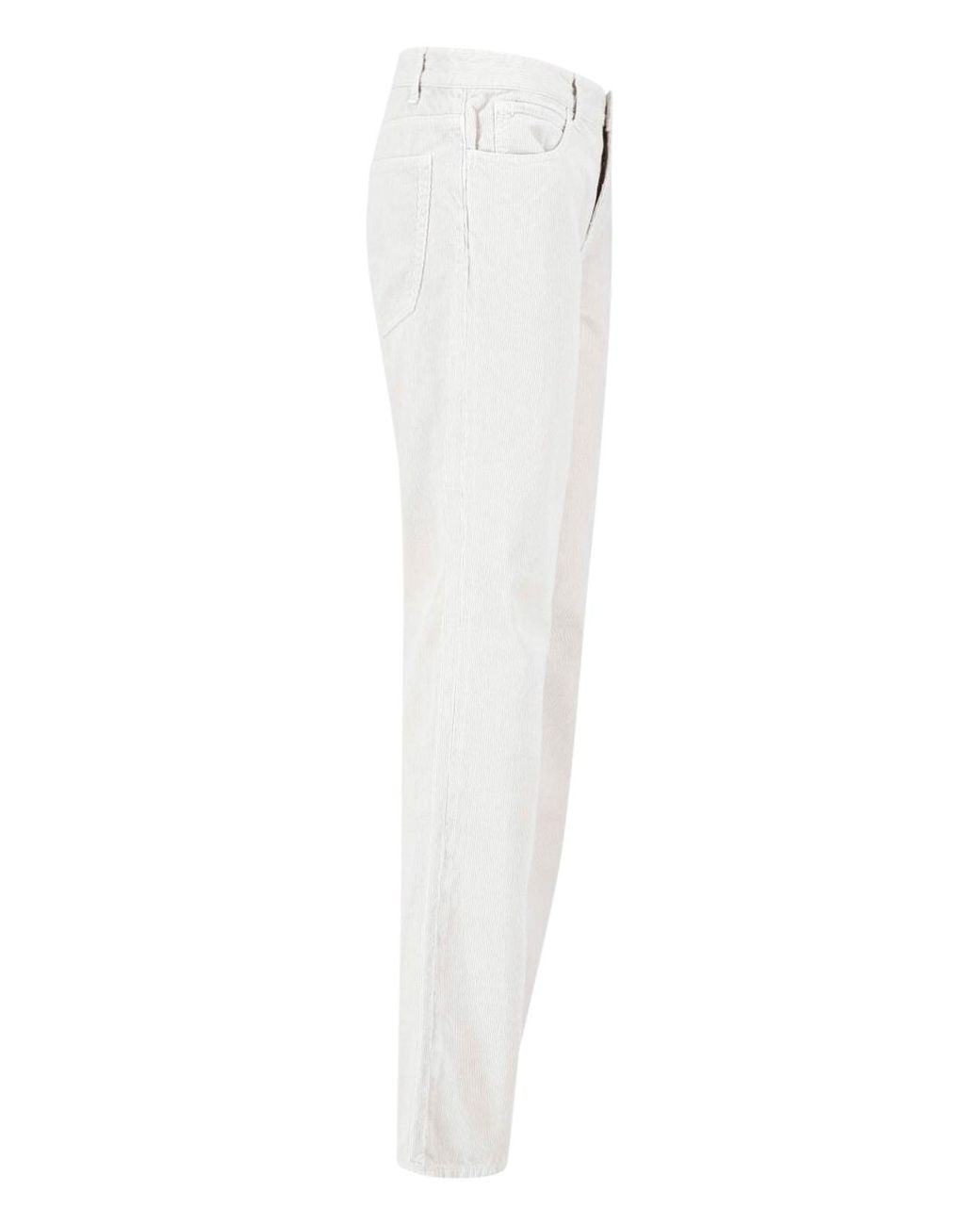 The Row White Corduroy Pants "Carlyl"