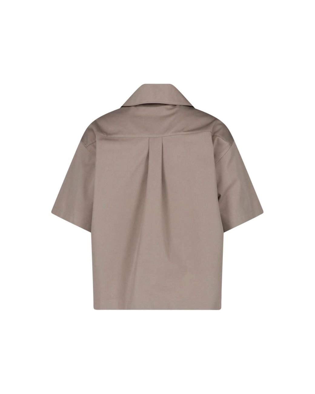 Balenciaga Gray Short-Sleeve Utility Shirt for men