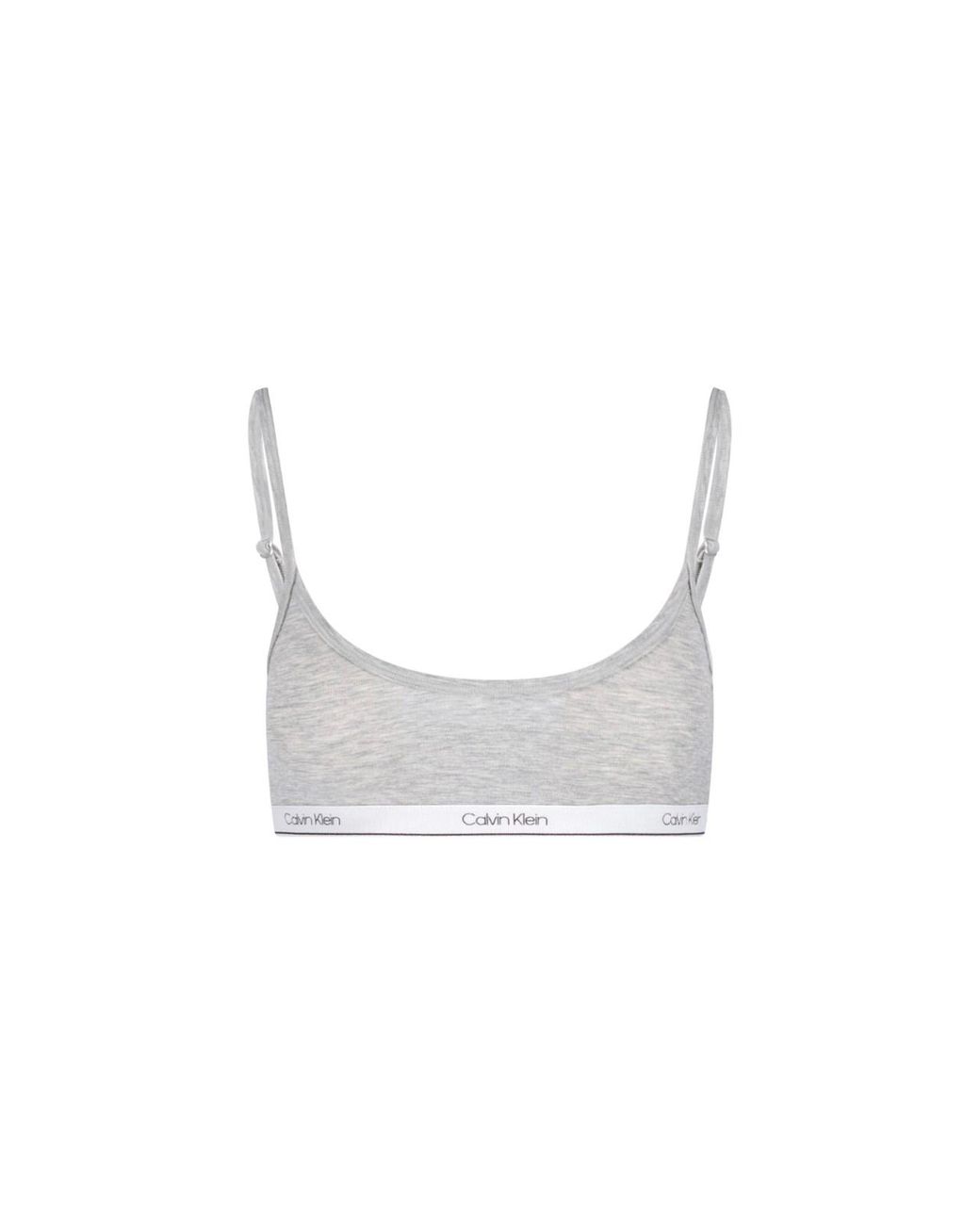 Calvin Klein White Scoop Neck Bralette