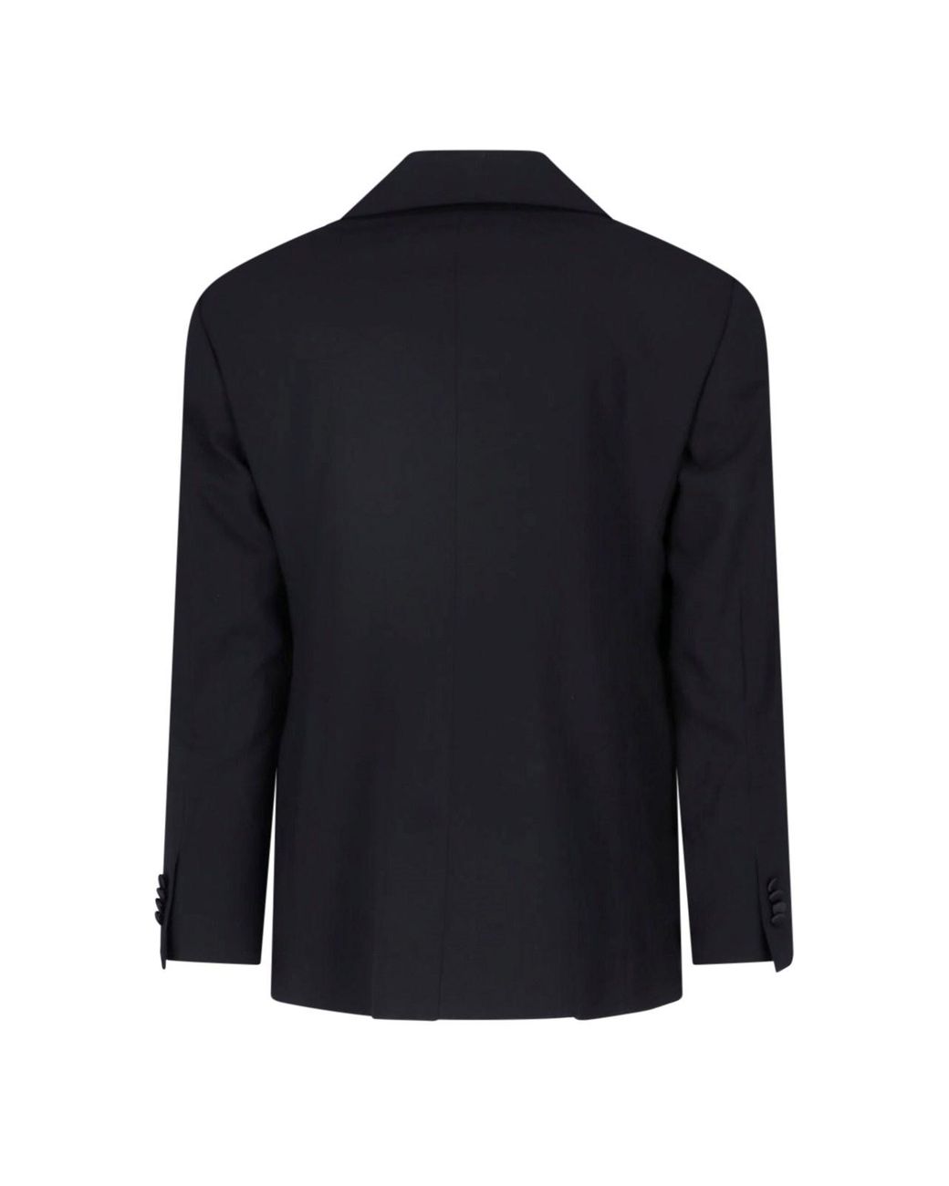 Giorgio Armani Blue Double-Breasted Wool Blazer for men