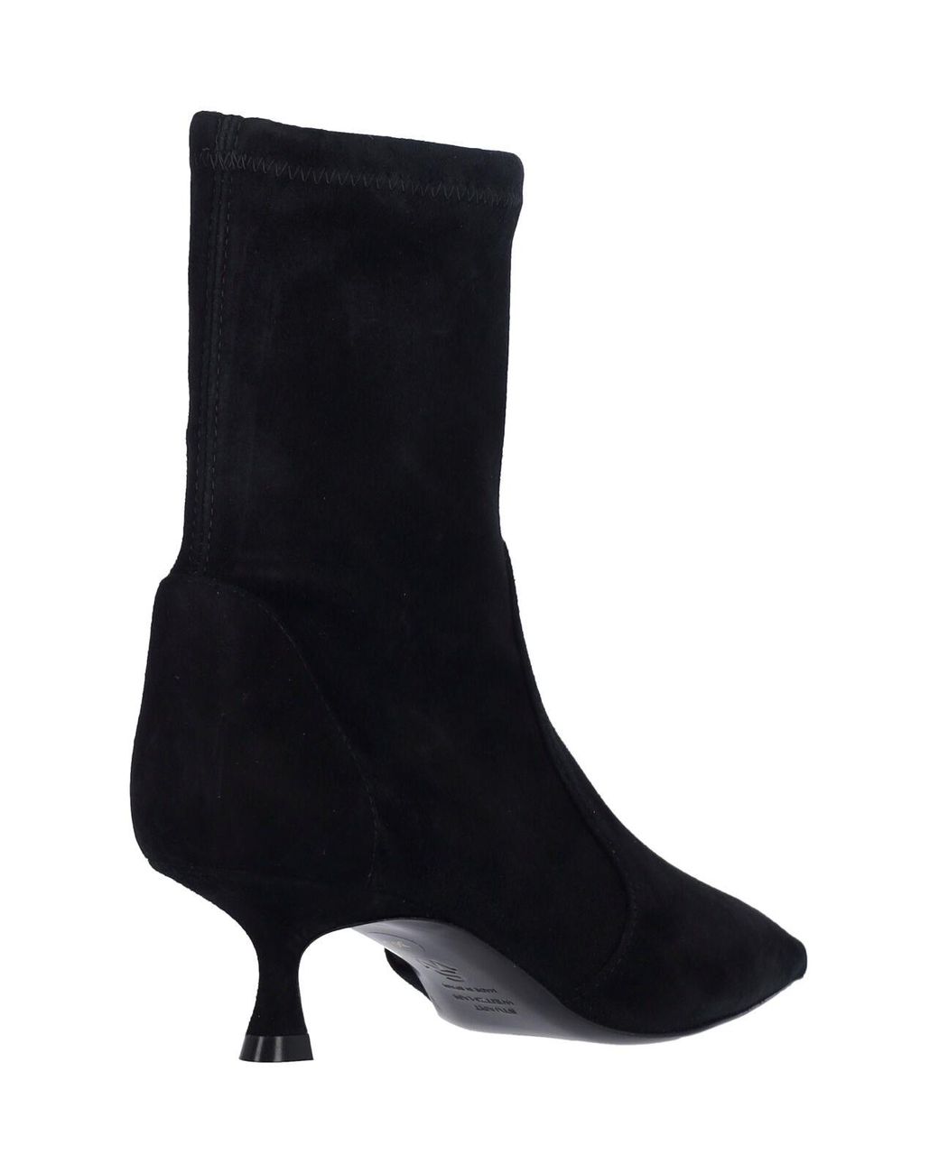 Stuart Weitzman Black Naomi 50 Ankle Boots