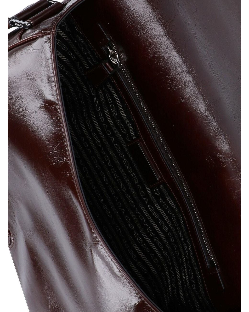 Borsa Tracolla Logo di Prada in Brown da Uomo