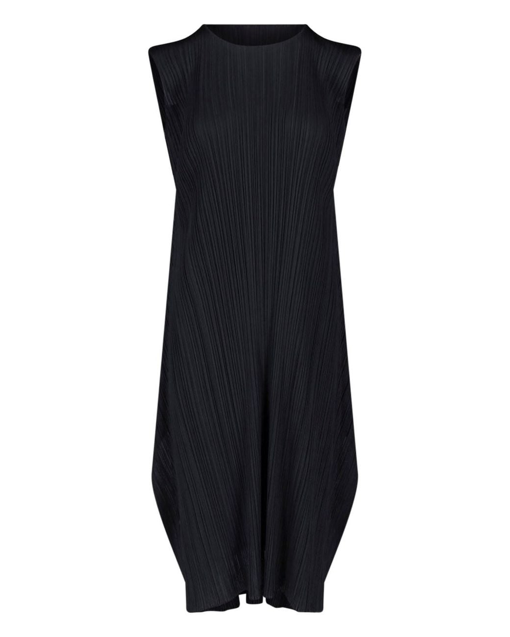 Pleats Please Issey Miyake Blue Pleated Midi Dress