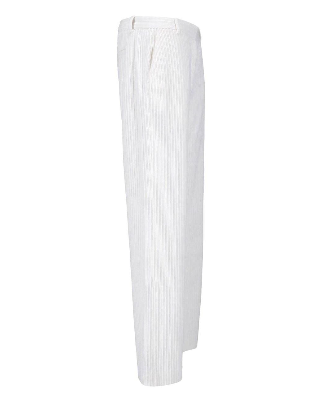 The Row White Trousers “Kenton”