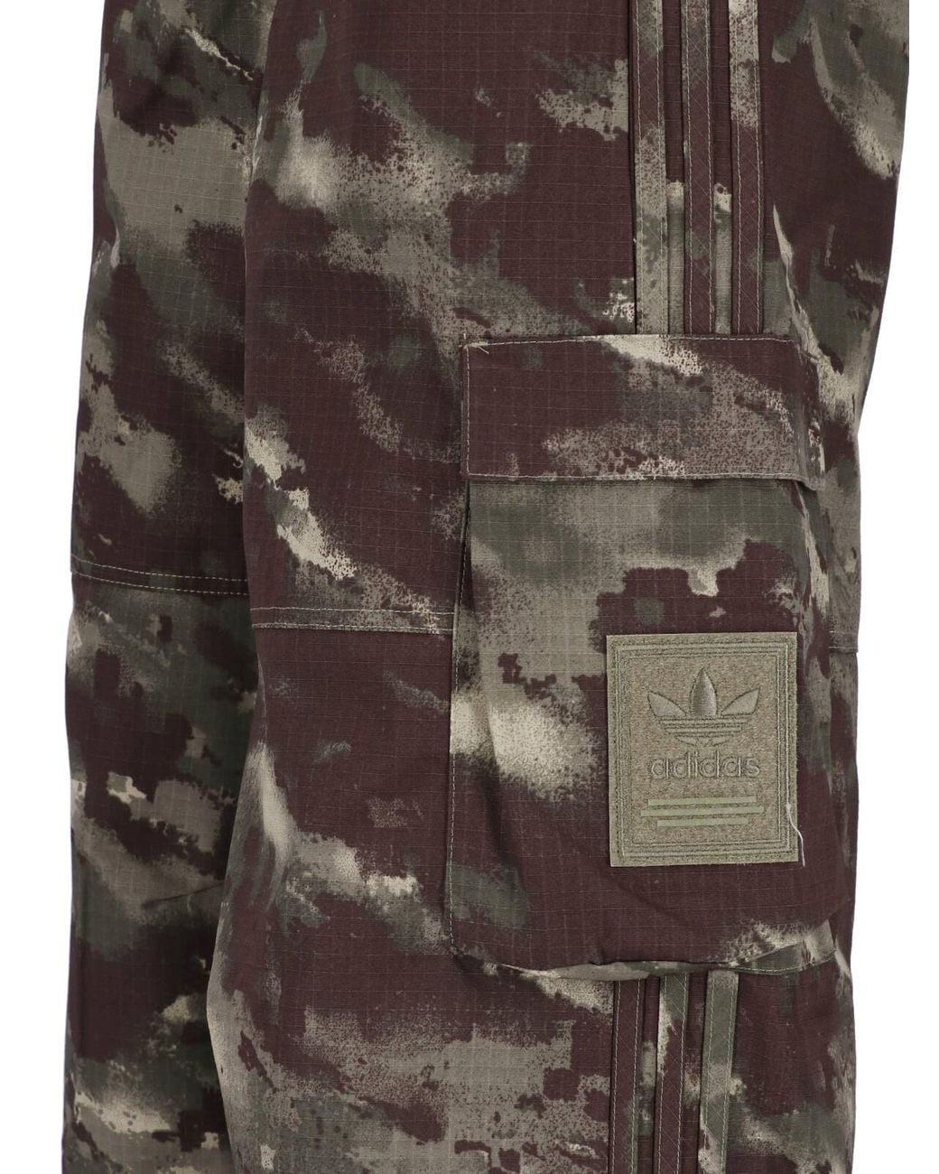 Adidas Multicolor Wide-Leg Cargo Trousers for men