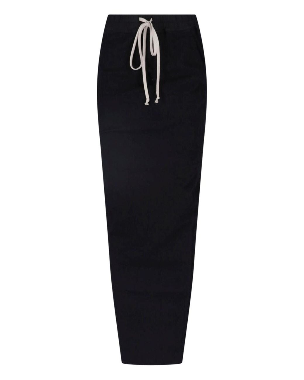 Rick Owens Black Maxi Skirt "Pillar"