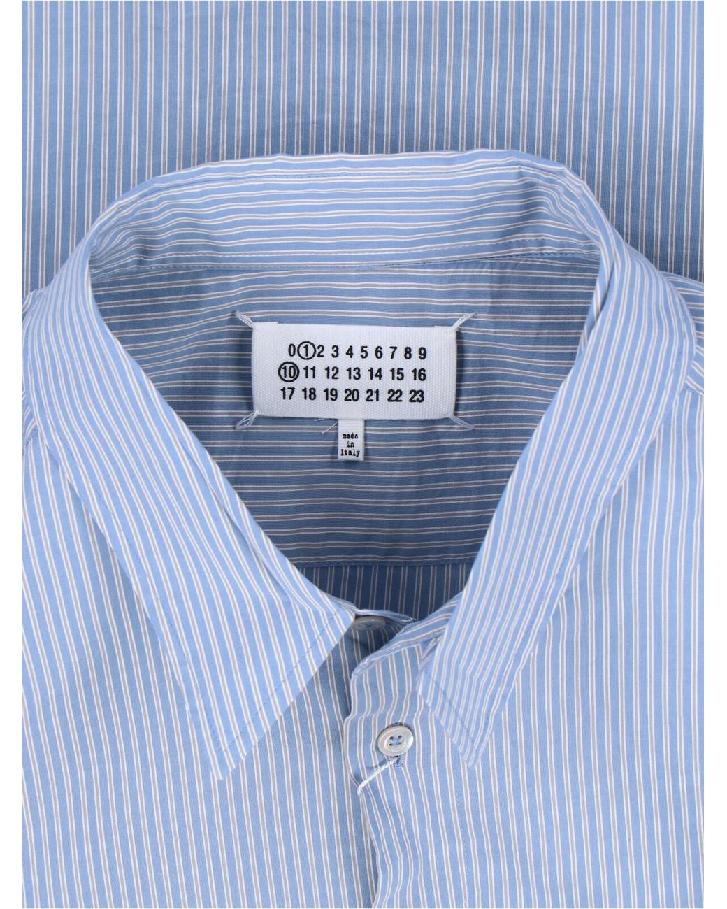 Camicia A Righe di Maison Margiela in Blue