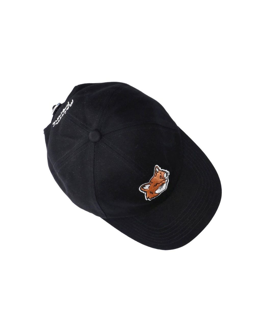 Maison Kitsuné Blue Baseball Cap “Fox Head” for men