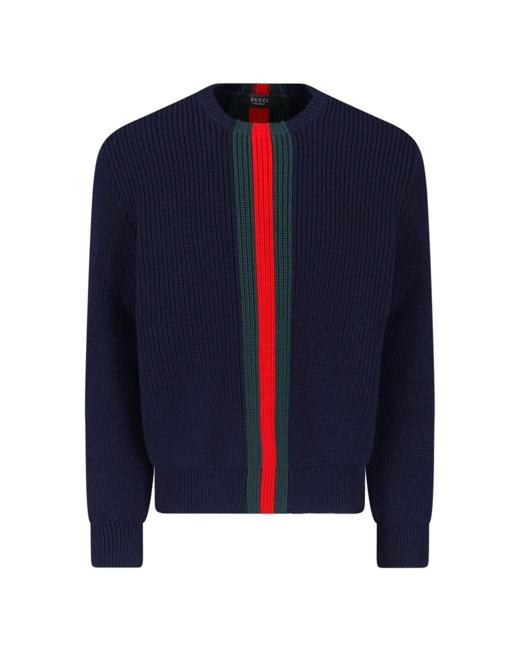 Gucci Blue Sweater “Web” for men