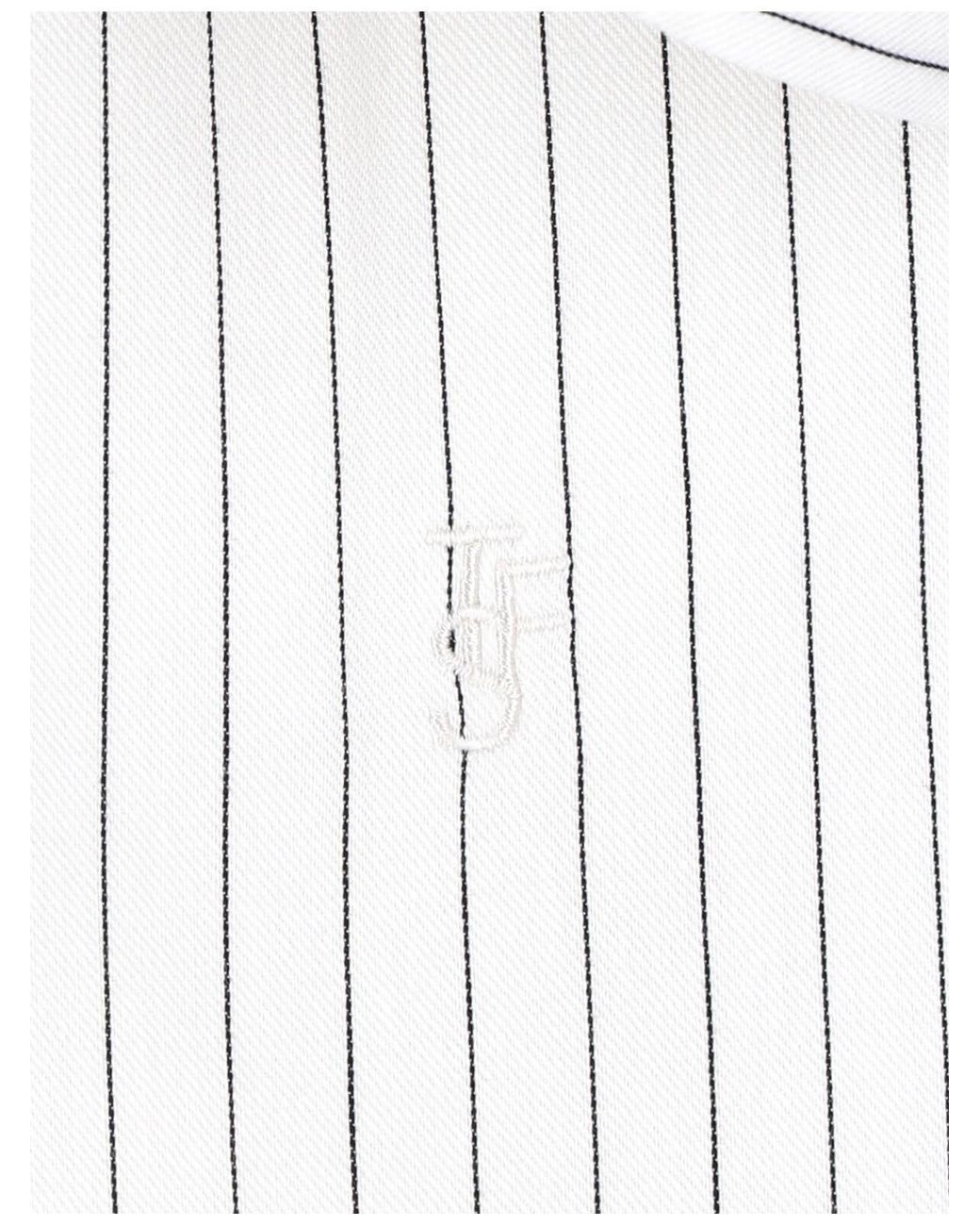 Frankie Shop White Striped Shirt "Oana"