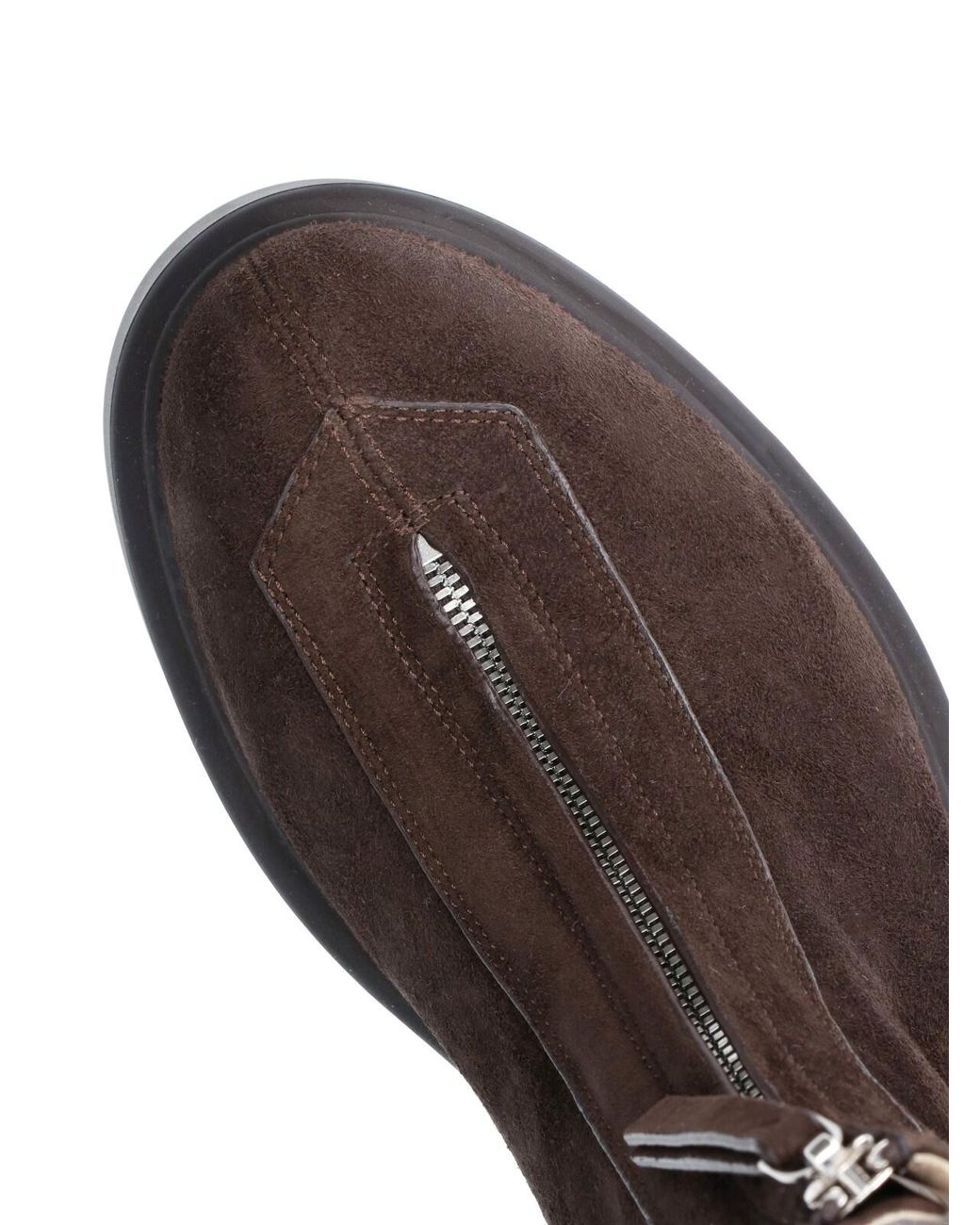 The Row Brown Ankle Boots "Zipped Boot 1"