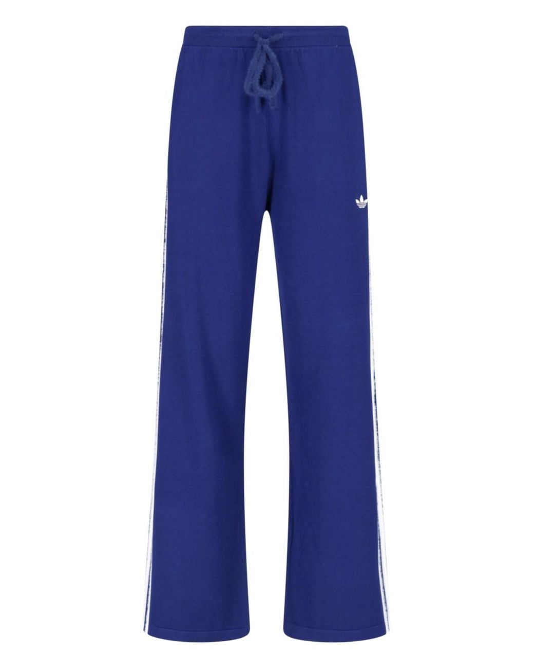 Adidas Blue Wide-Leg Track Pants