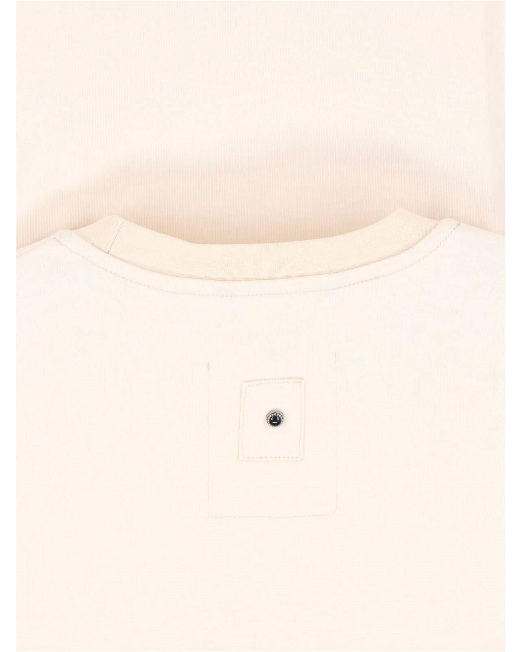 White Sand White Crew-Neck T-Shirt for men