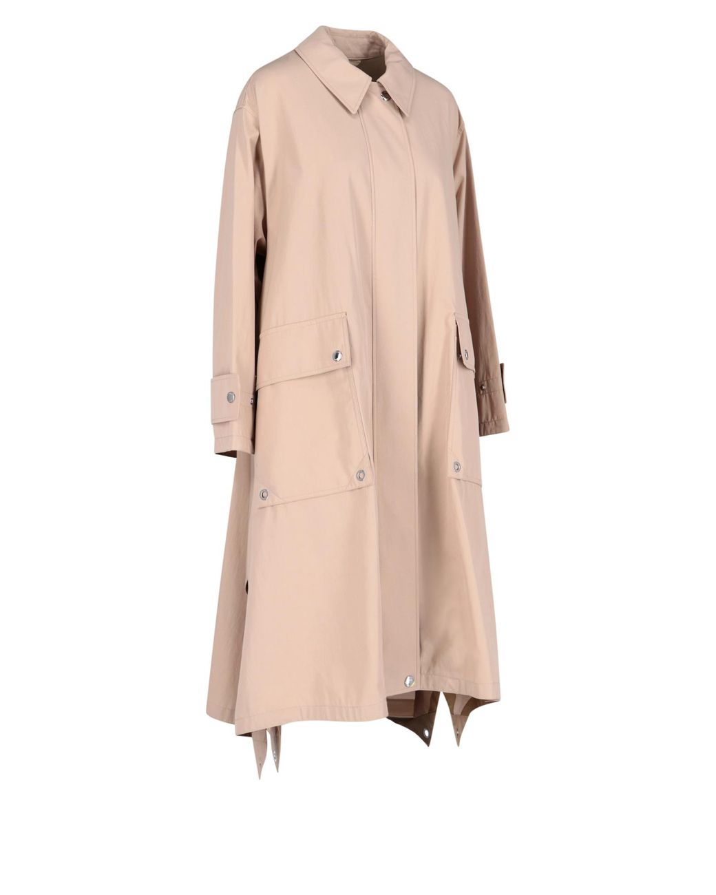 Burberry Oversize 'car Coat' Trench in Beige (Natural) Lyst