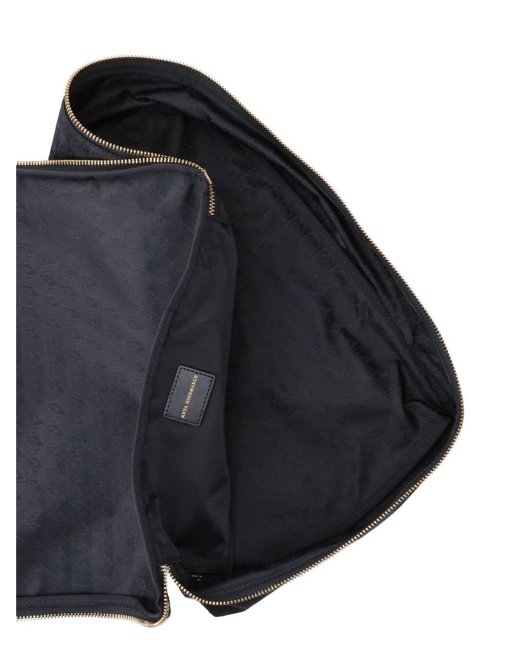 Anya Hindmarch Black Pouch Zip "Hair Kit"