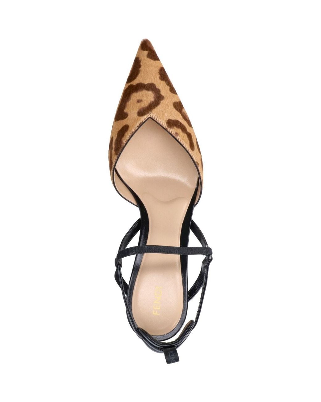 Fendi Brown Slingback Pumps “Very Colibrì”