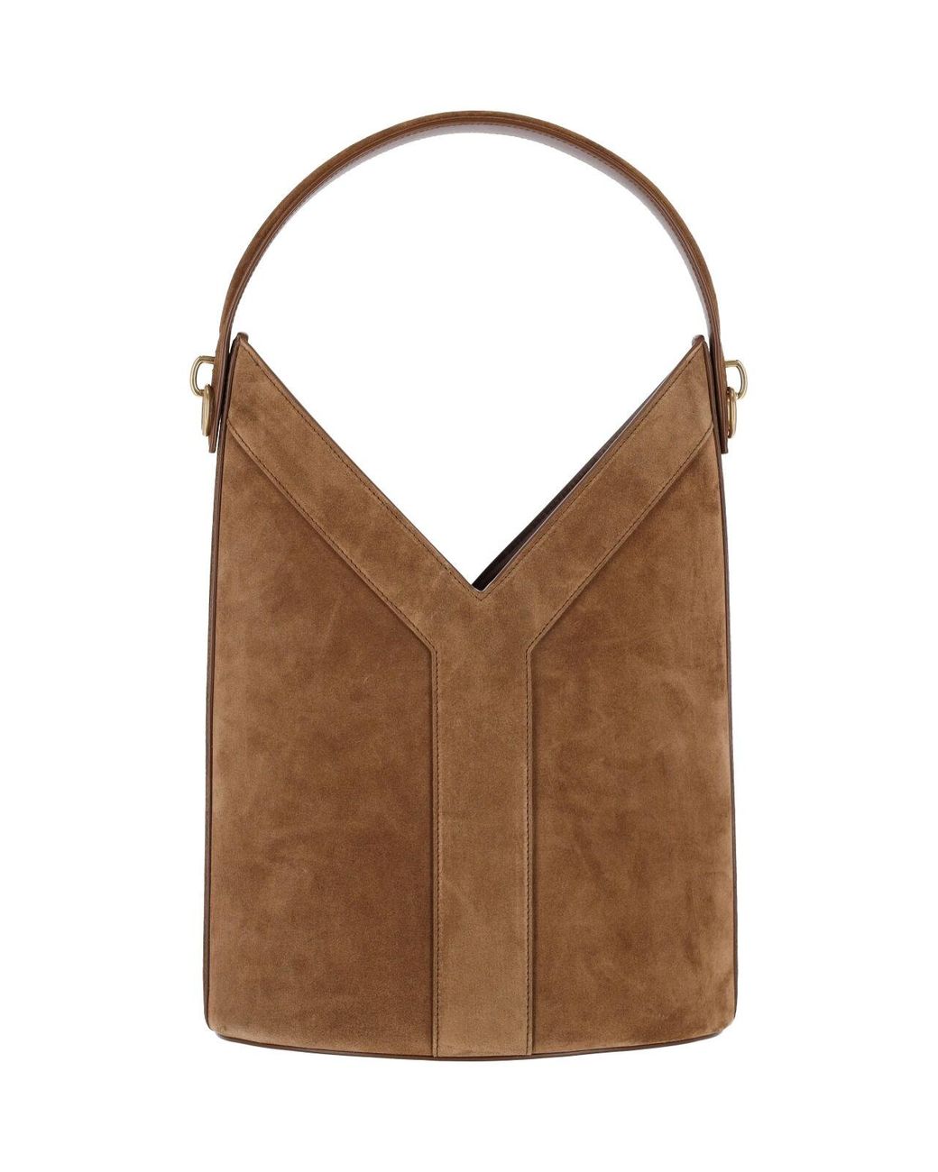 Saint Laurent Brown Bucket Bag "Y"