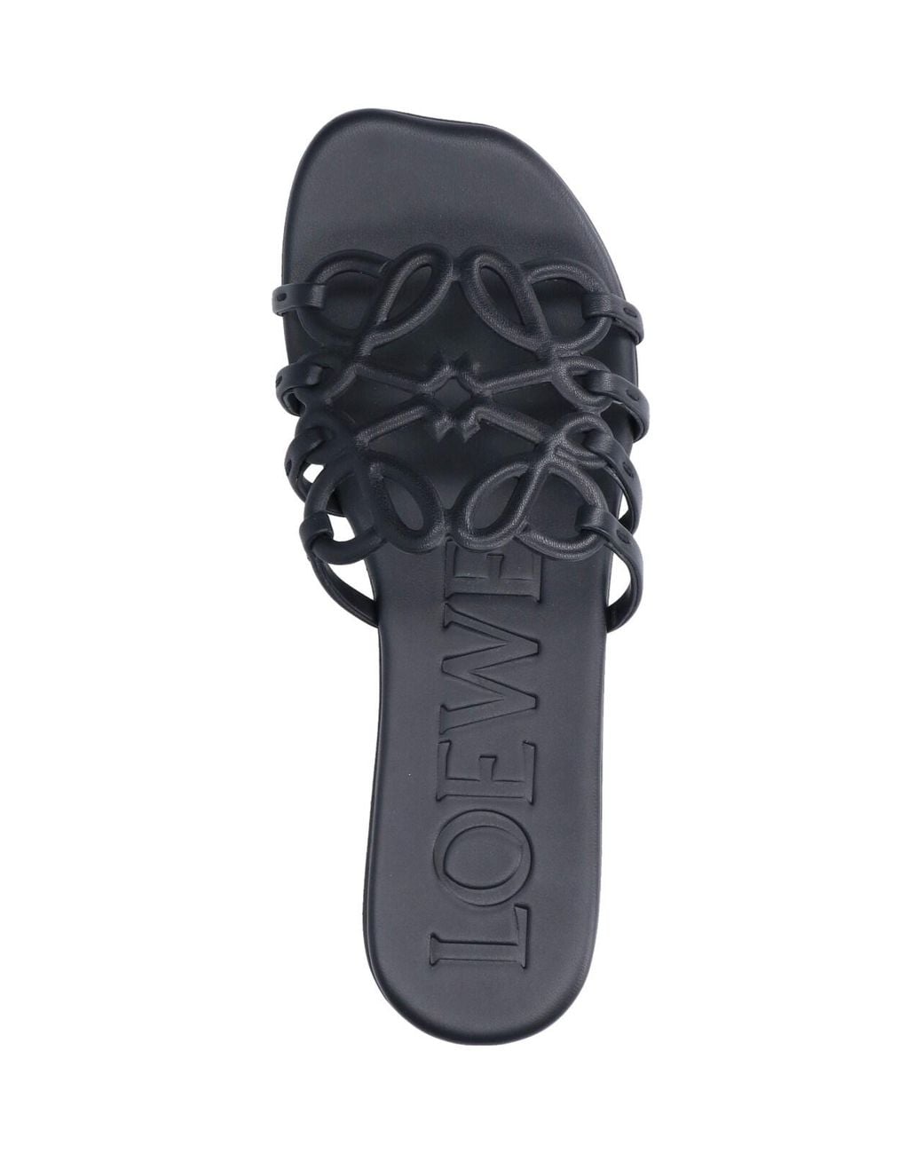 Loewe Blue Sandals "Anagram Petal"